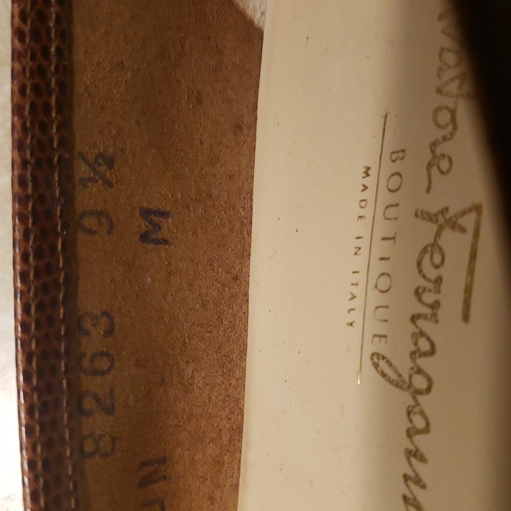 Salvatore Ferragamo brown 9.5 wedge shoes for women - Picture 11 of 11